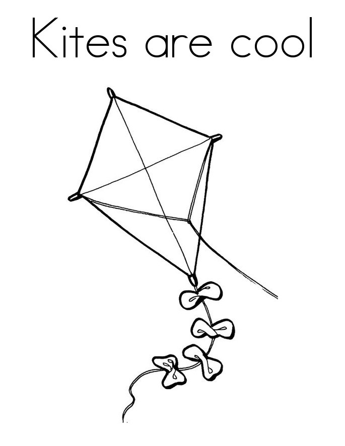 Printable Coloring Pages Of Kites
 Free Printable Kite Coloring Pages For Kids