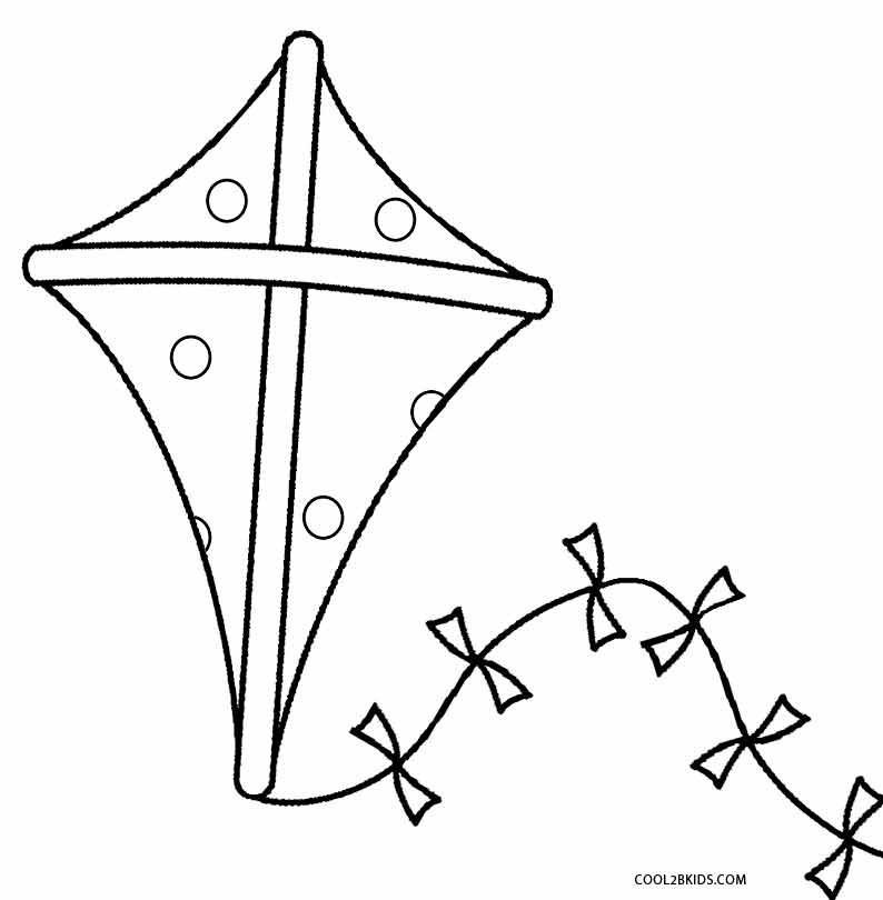 Printable Coloring Pages Of Kites
 Printable Kite Coloring Pages For Kids