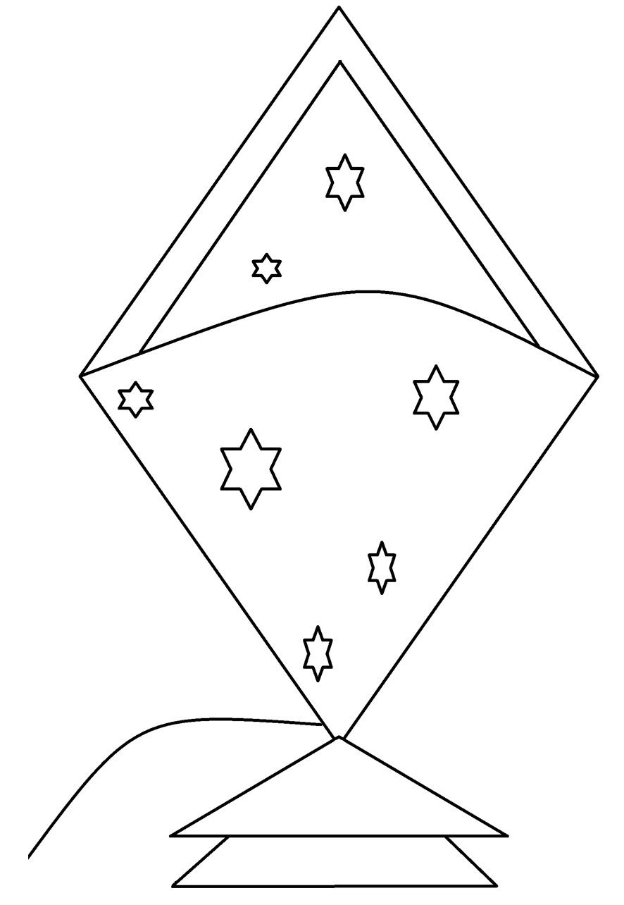Printable Coloring Pages Of Kites
 Free Printable Kite Coloring Pages For Kids