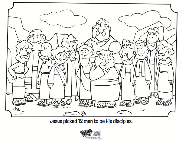 Printable Coloring Pages Of The 12 Disciples
 12 Disciples Coloring Page Bible Coloring Pages