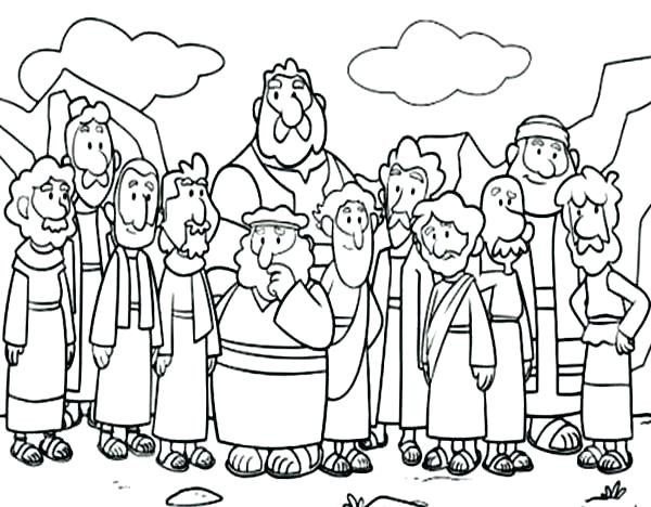 Printable Coloring Pages Of The 12 Disciples
 Disciples Coloring Pages Printable free coloring page