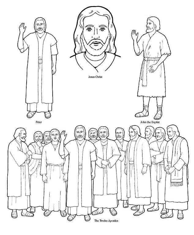 Printable Coloring Pages Of The 12 Disciples
 Twelve Disciples Coloring Page Coloring Home