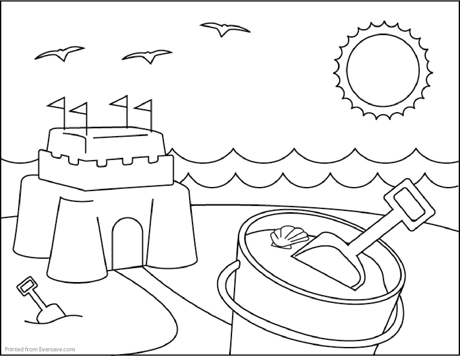Printable Coloring Pages Summer
 Summer Coloring Pages