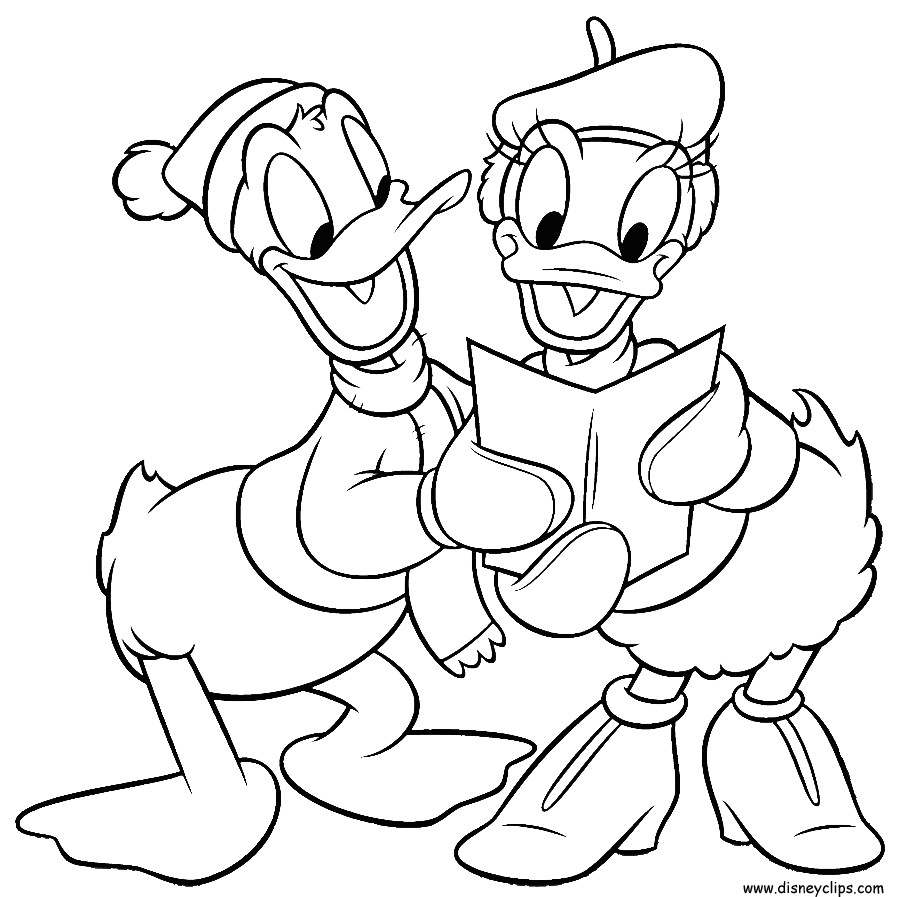 Printable Coloring Sheets Disney
 Christmas Disney Coloring Pages