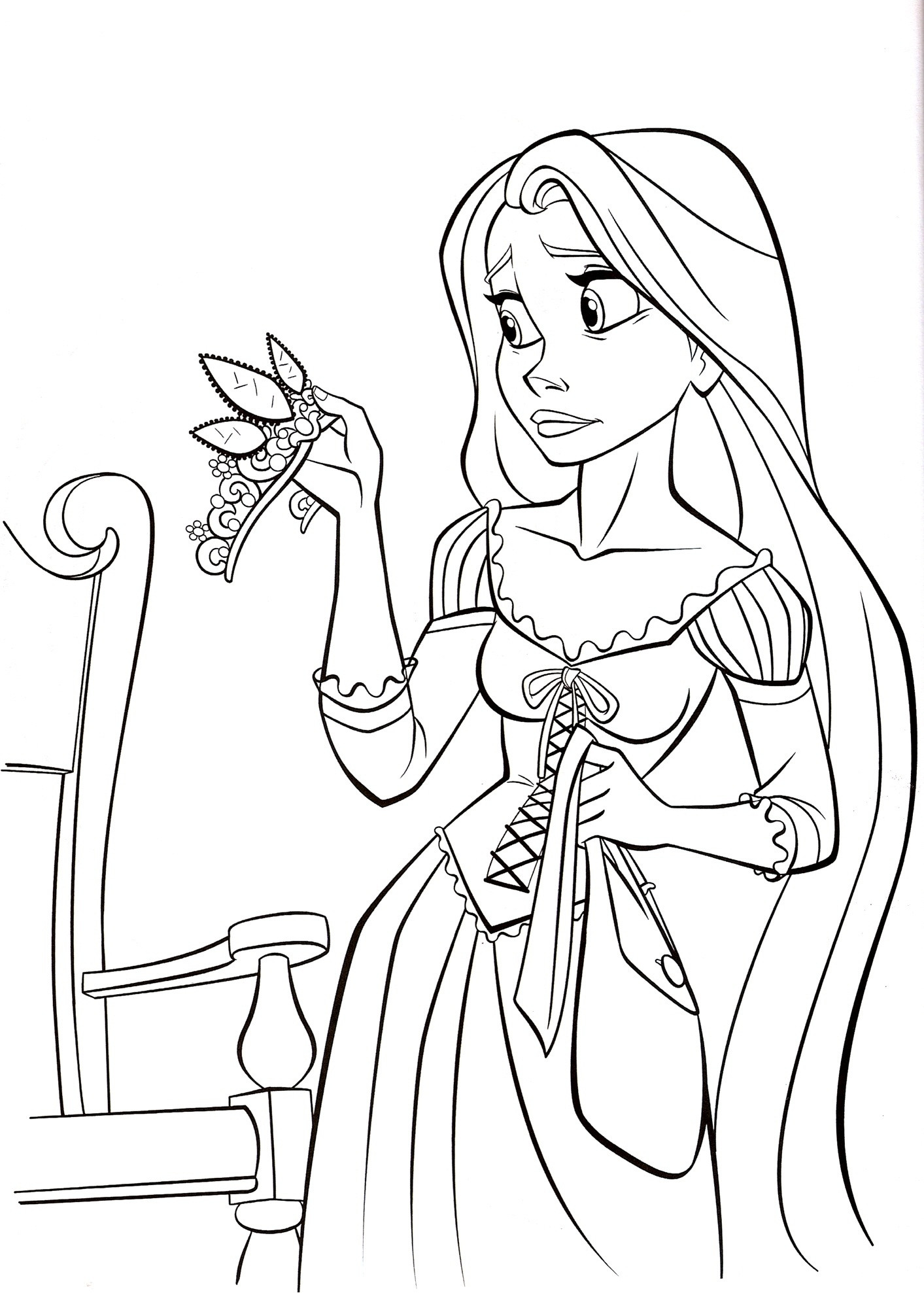 Printable Coloring Sheets Disney
 Free Printable Tangled Coloring Pages For Kids