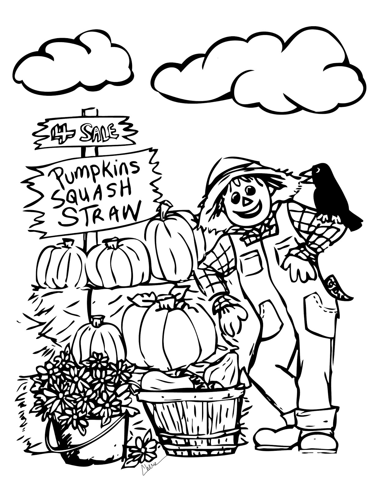 Printable Coloring Sheets For Fall
 Fall Coloring Sheets Printable