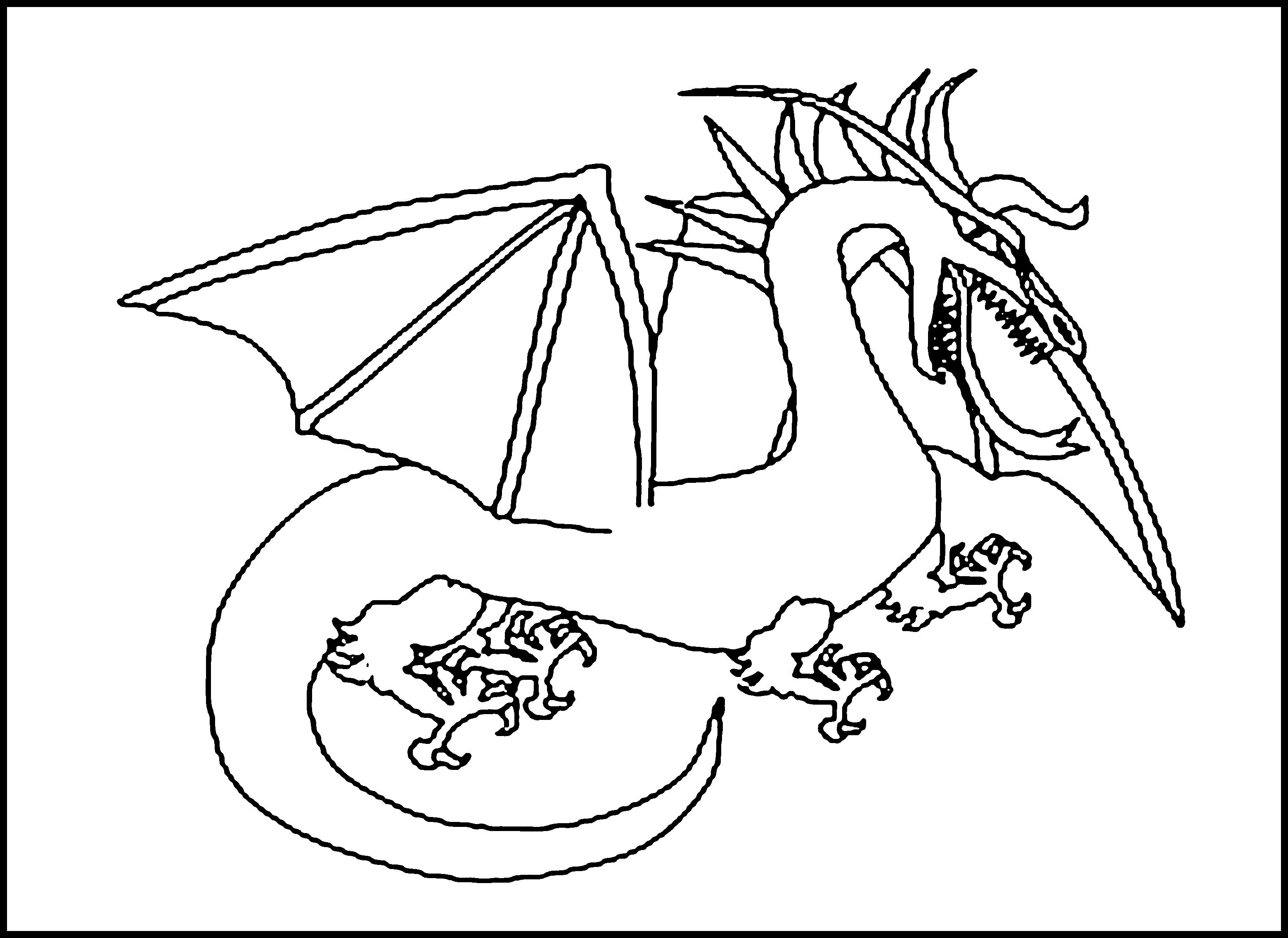 Printable Dragon Coloring Pages
 Free Printable Dragon Coloring Pages For Kids