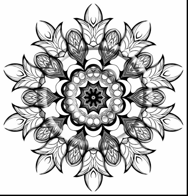 Printable Kaleidoscope Coloring Pages For Teens
 Best Kaleidoscope Coloring Pages Free Coloring