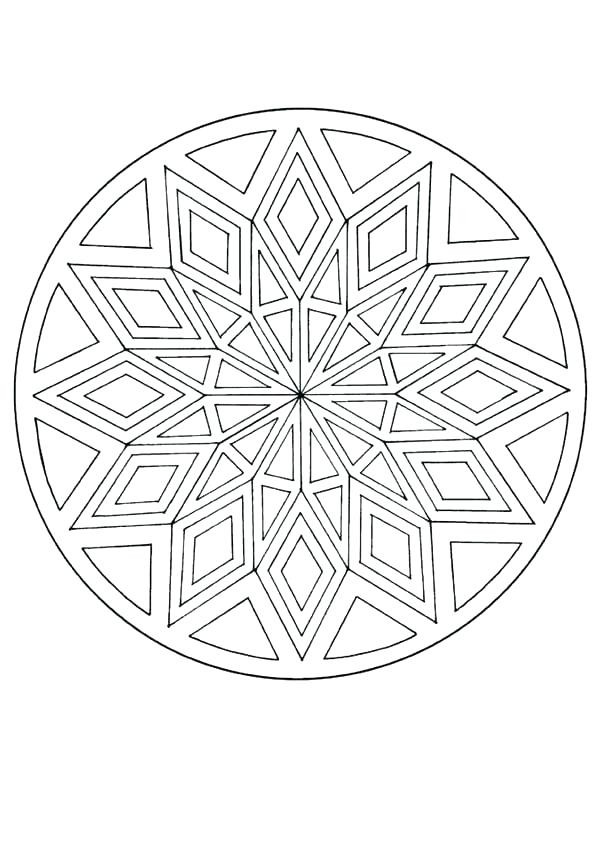 Printable Kaleidoscope Coloring Pages For Teens
 Kaleidoscope Coloring Pages Pdf Free Geometric Coloring