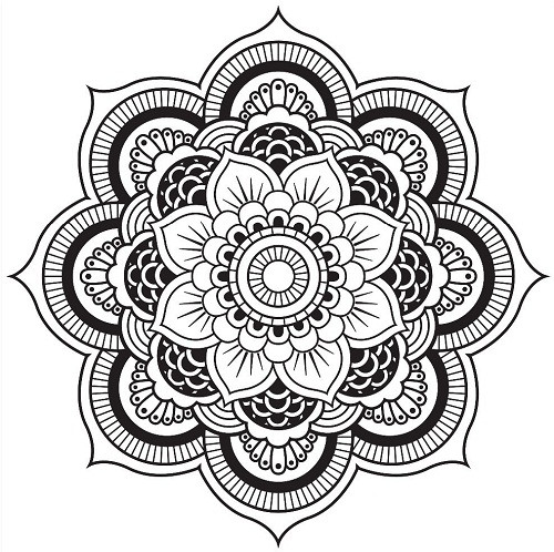 Printable Kaleidoscope Coloring Pages For Teens
 Kaleidoscope Coloring Pages Printable free