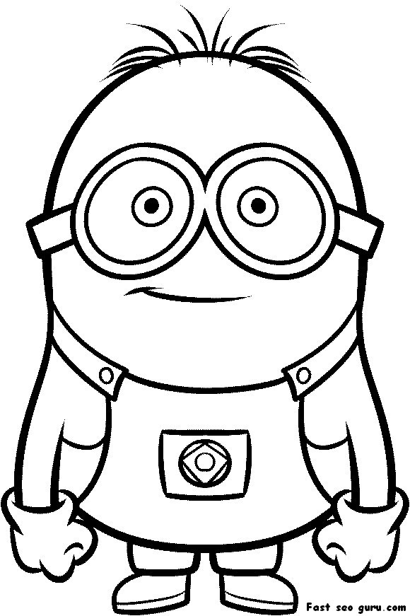 Printable Minions Coloring Pages
 Printable Despicable Me Minions Printable Coloring Pages