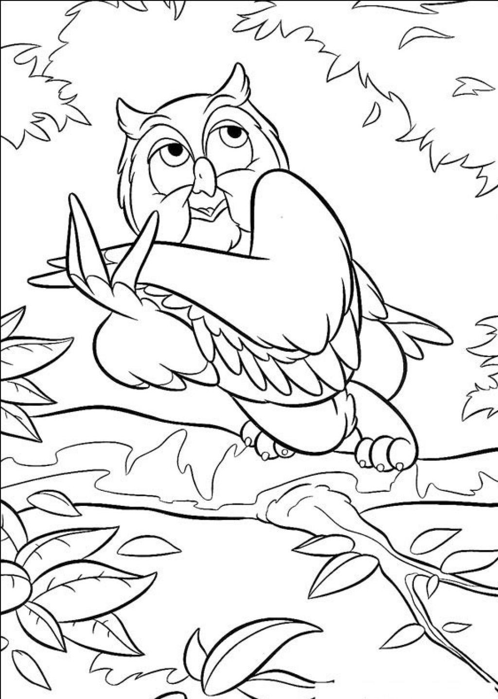 Printable Owl Coloring Pages
 Free Printable Owl Coloring Pages For Kids