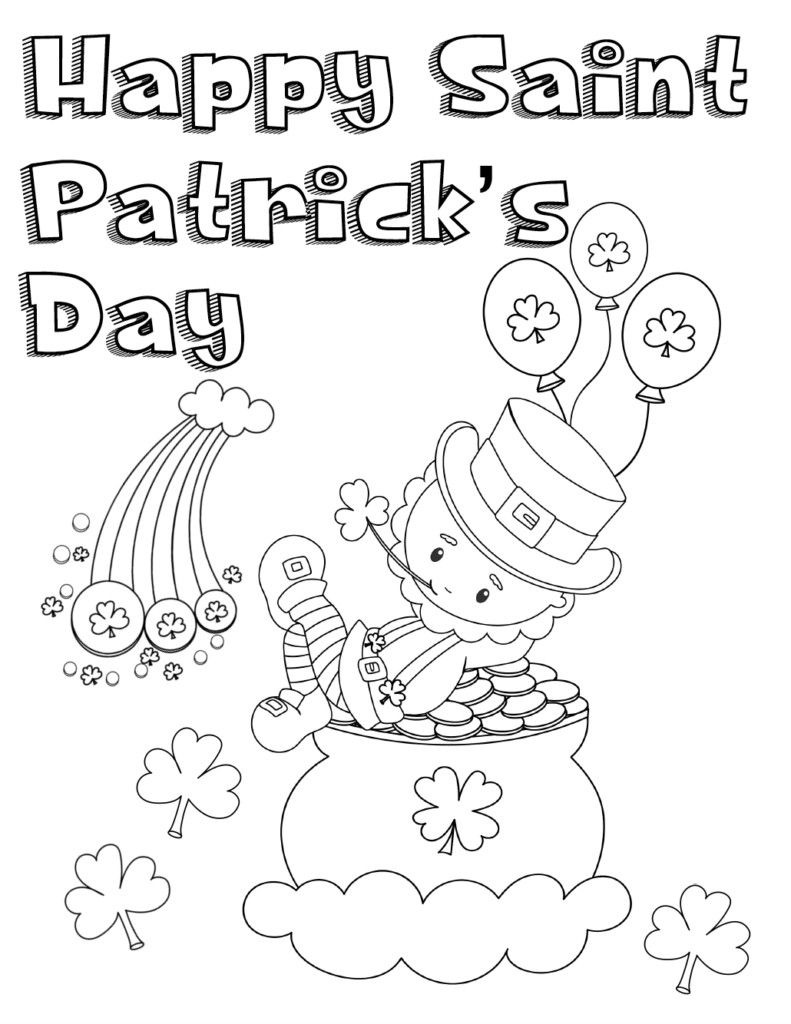 Printable St Patrick Day Coloring Pages
 Free Printable St Patrick’s Day Coloring Pages 4 Designs