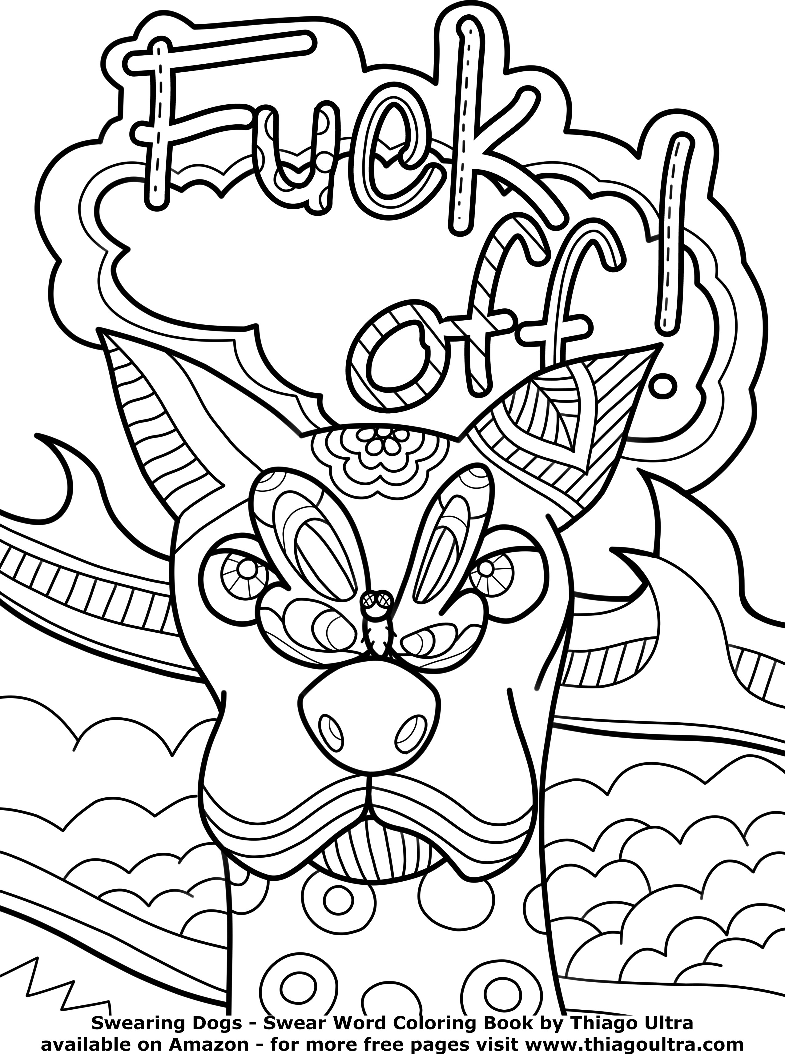 Profanity Coloring Book
 Swear Word Coloring Pages Free Free Printable Adult