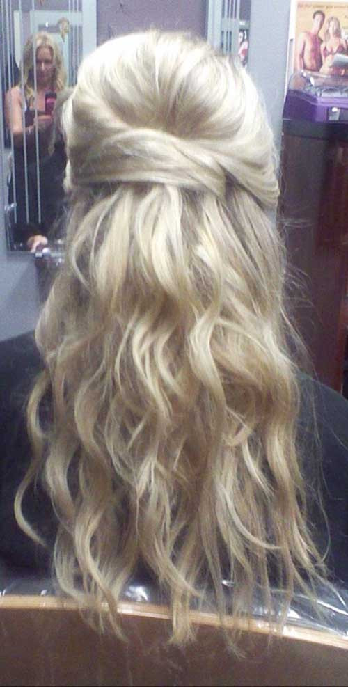 Prom Hairstyle Half Up
 20 Long Hairstyles Updos