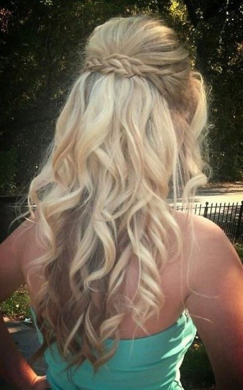 Prom Hairstyle Half Up
 2015 Prom Hairstyles – Half Up Half Down Prom