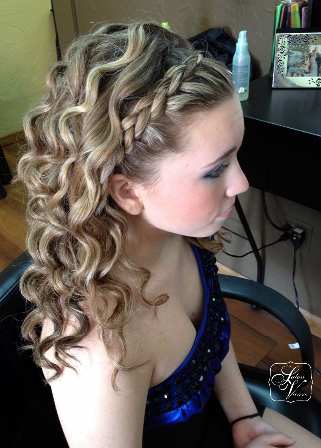 Prom Hairstyles Pinterest
 prom hairstyles with braids and curls half up half down