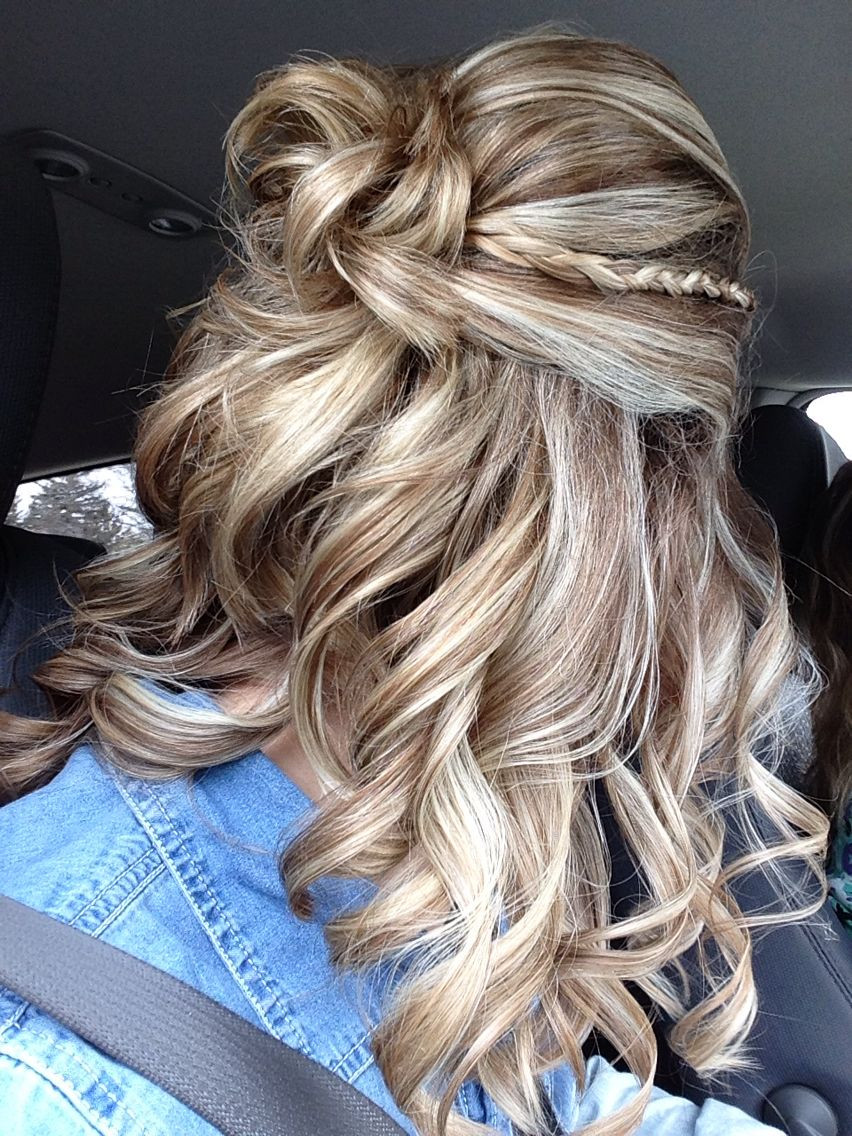 Prom Hairstyles Pinterest
 Prom Hair 2015 Curly braid half up braids