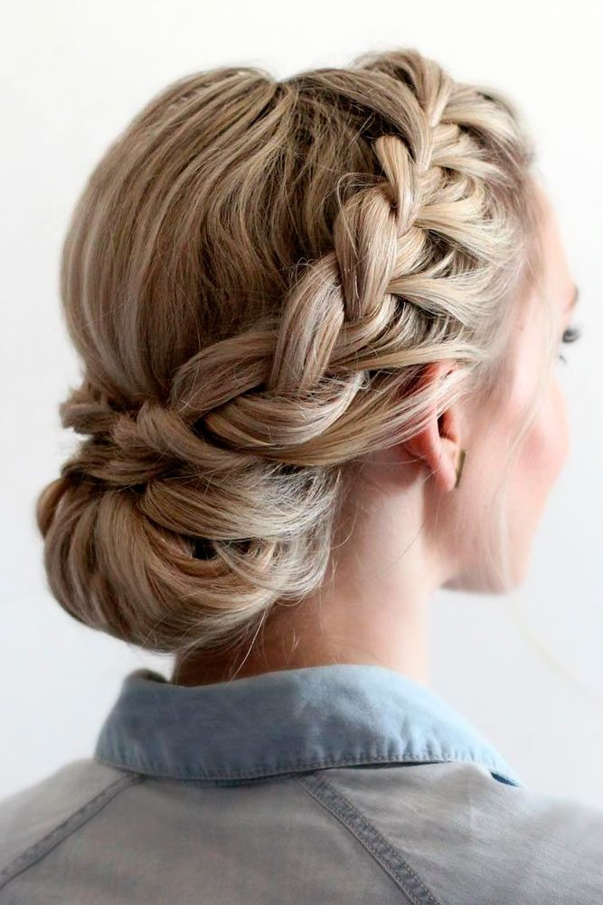 Prom Hairstyles With Braid
 Best 25 Braided updo ideas on Pinterest