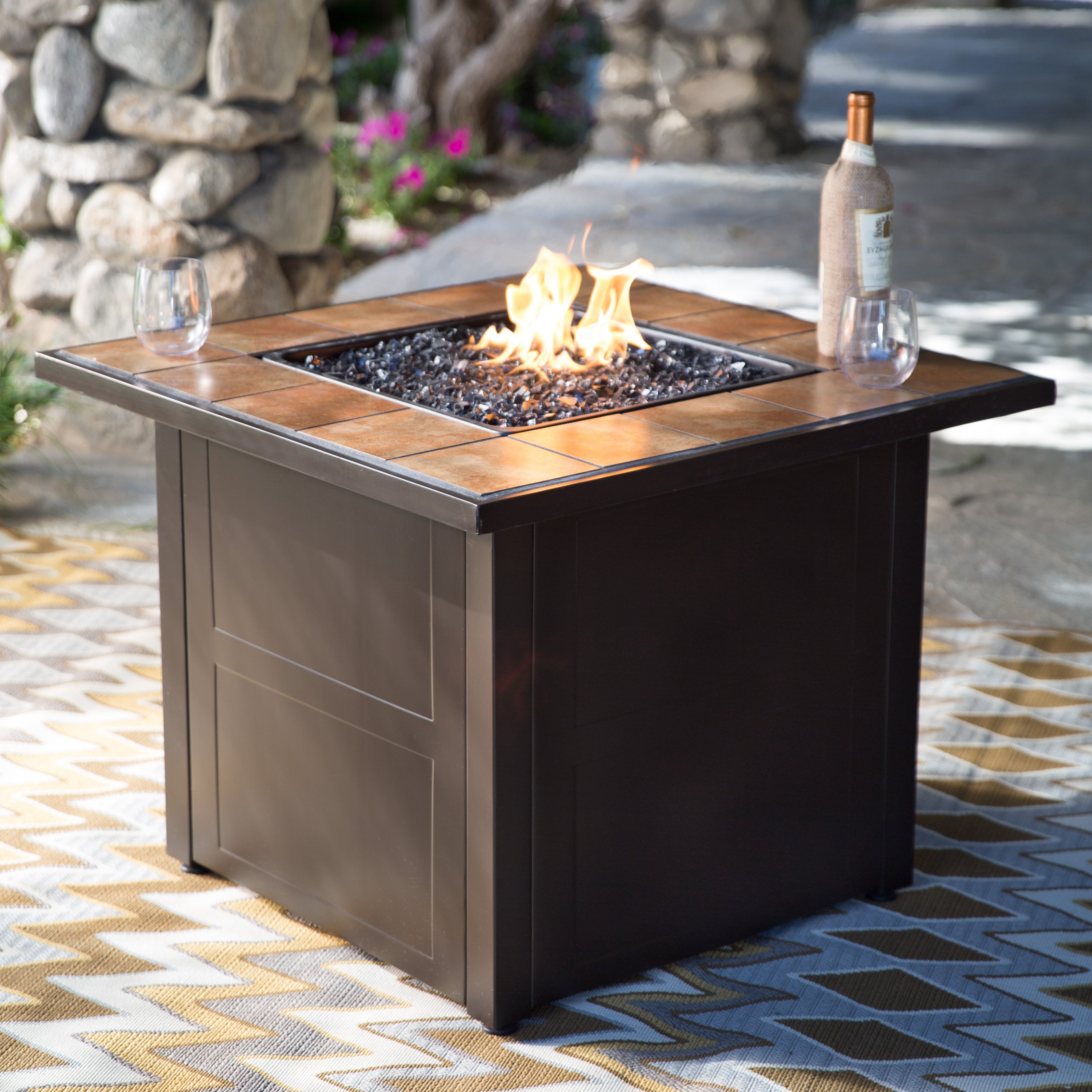Best ideas about Propane Fire Pit Table
. Save or Pin Red Ember Desert Sand 32 in Square Propane Fire Pit Table Now.