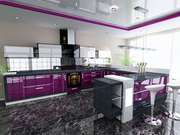 Best ideas about Purple Kitchen Decorating Ideas
. Save or Pin Purple and Grey Kitchen Decor Defines "Royalty" Now.