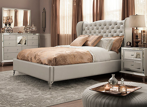 Best ideas about Queen Bedroom Furniture Sets
. Save or Pin Hollywood Loft 4 pc Queen Bedroom Set Frost Mirrored Now.
