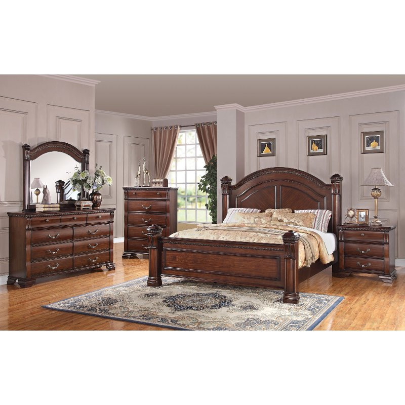 Best ideas about Queen Bedroom Furniture Sets
. Save or Pin Isabella Dark Pine 6 Piece Queen Bedroom Set Now.