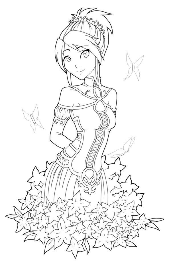 Queen Coloring Pages For Teens
 Free Printables Anime Style Characters Coloring Pages