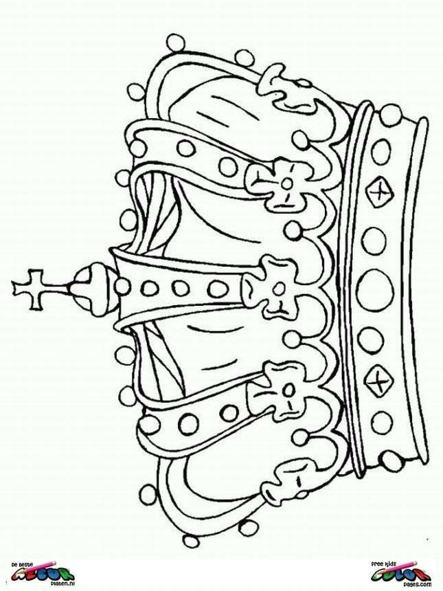 Queen Crown Coloring Pages For Teens
 King Crowns Coloring Pages Coloring Home