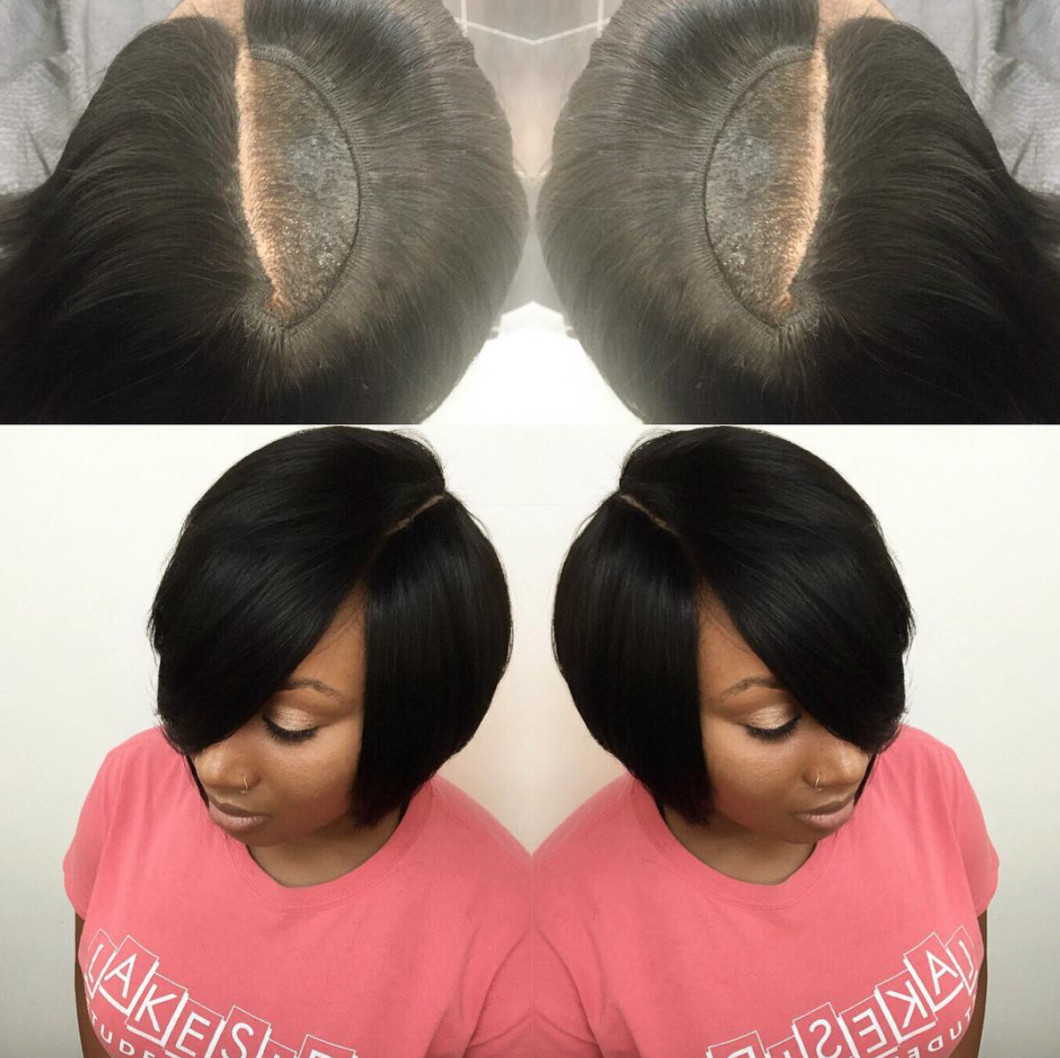 Best ideas about Quick Weave Bob Hairstyles
. Save or Pin Nice invisible part quick weave via hairbylatise Black Now.