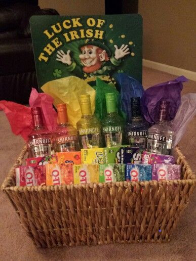 Best ideas about Raffle Gift Basket Ideas
. Save or Pin Rainbow vodka basket my sister and I made for a fundraiser Now.