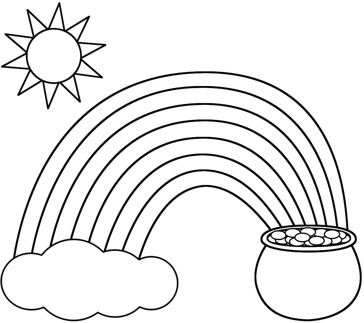 Rainbow Coloring Pages For Adults
 rainbow coloring pages for kids printable