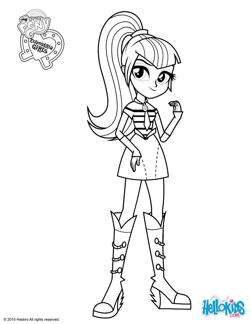 Rainbow Rock Coloring Pages
 my little pony equestria girls rainbow rocks coloring