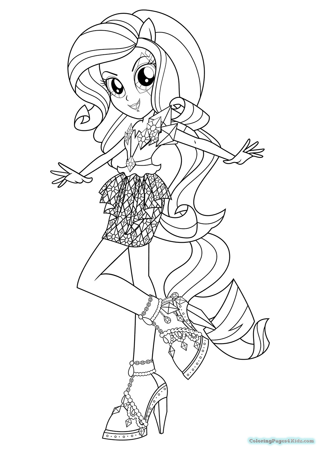 Rainbow Rock Coloring Pages
 Equestria Girls Rainbow Rocks Coloring Pages