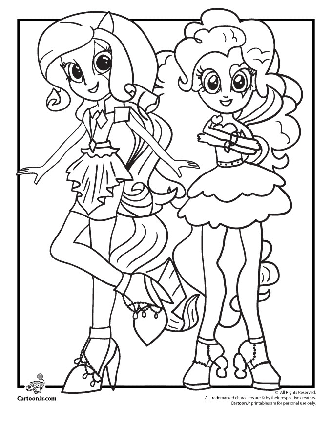 Rainbow Rock Coloring Pages
 My Little Pony Equestria Girl Rainbow Rocks Coloring Pages