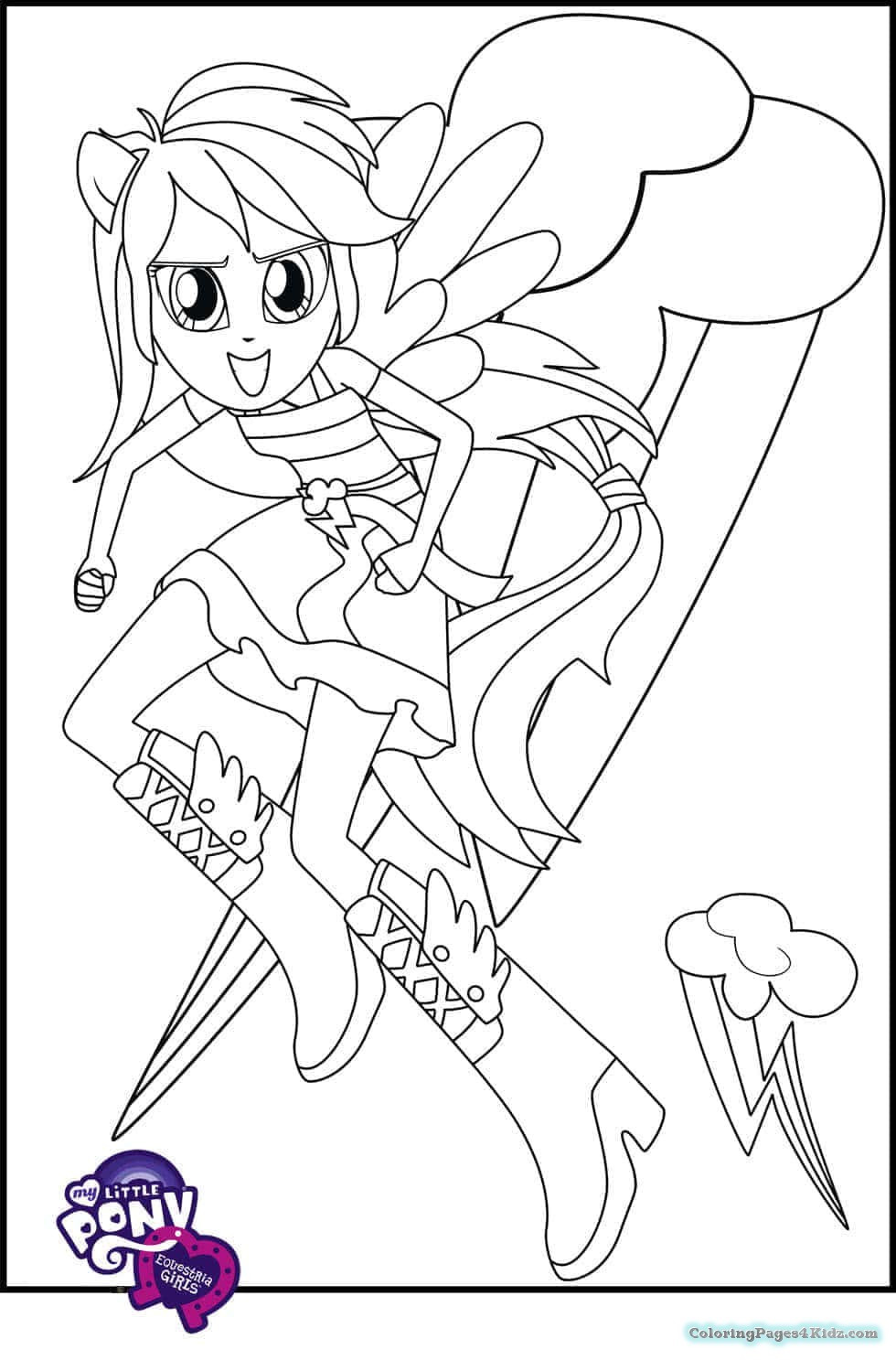 Rainbow Rock Coloring Pages
 My Little Pony Equestria Girls Rainbow Rocks Coloring