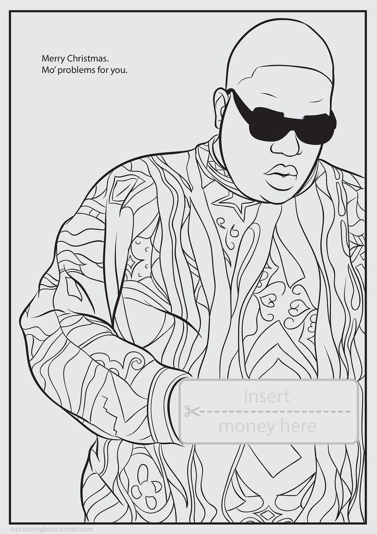 Rapper Coloring Pages
 11 best coloring book pages images on Pinterest