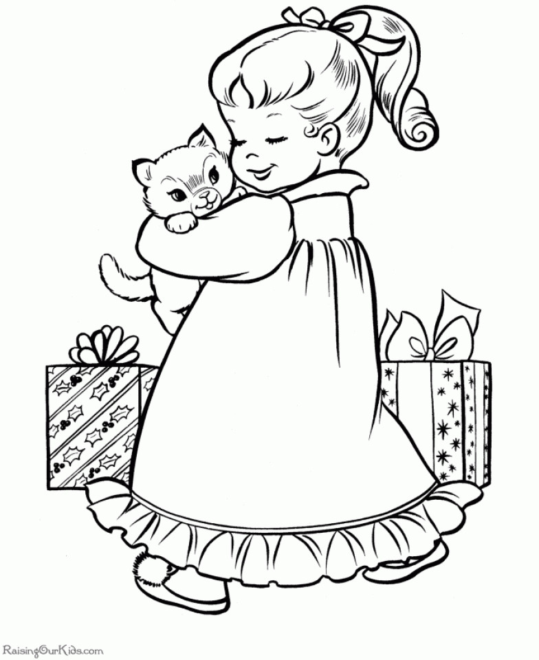 Real Kitten Coloring Sheets For Girls
 Get This Cute Kitten Coloring Pages Free Printable