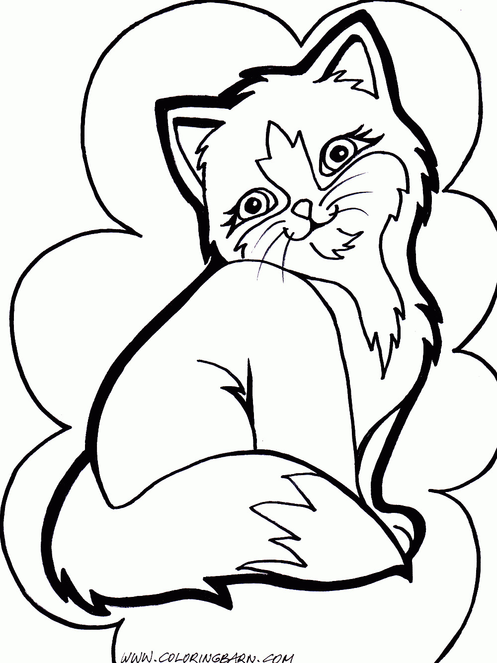 Real Kitten Coloring Sheets For Girls
 Female Kitten Coloring Pages For Girls