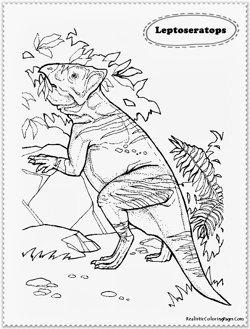 Realistic Coloring Book
 Realistic Dinosaur Coloring Pages