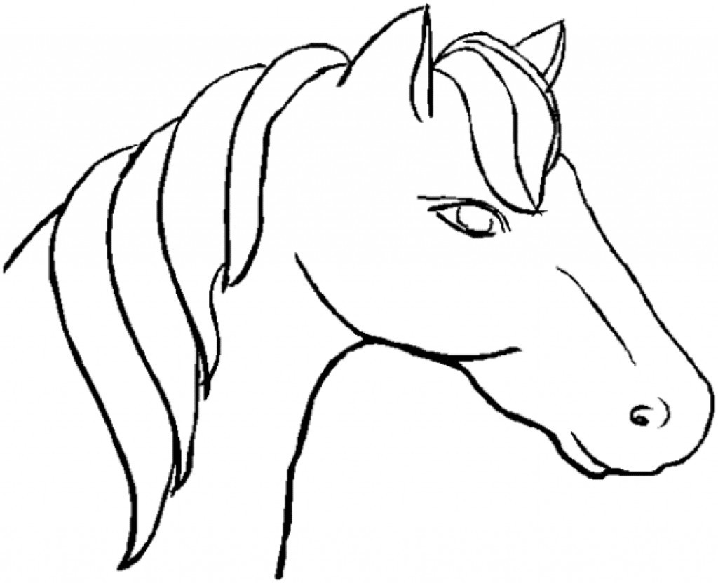 Realistic Horse Head Coloring Pages
 Horse Head Coloring thekindproject