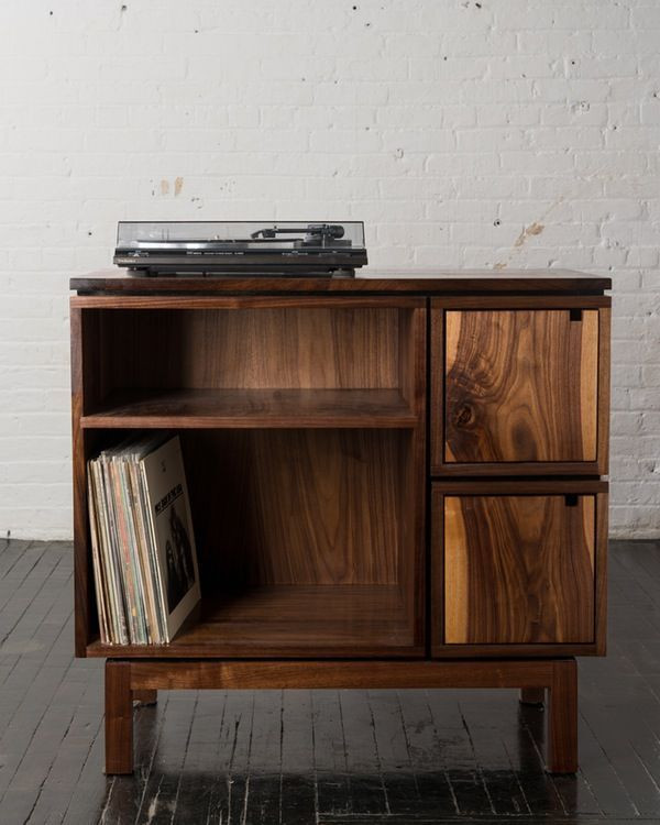 Best ideas about Record Player Stand DIY
. Save or Pin Walnut Record Player Stand … Now.