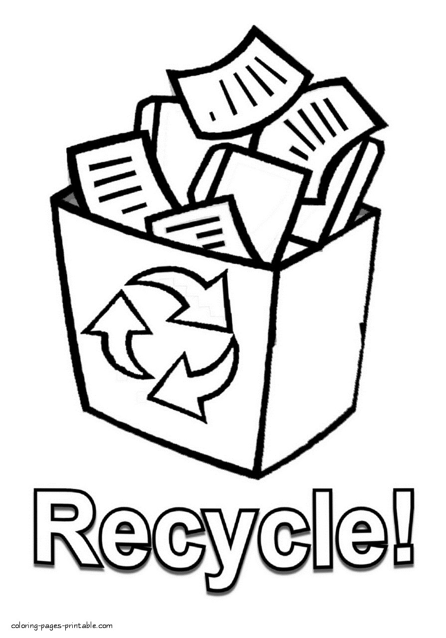 Recycle Coloring Pages
 Recycling Coloring Pages AZ Coloring Pages