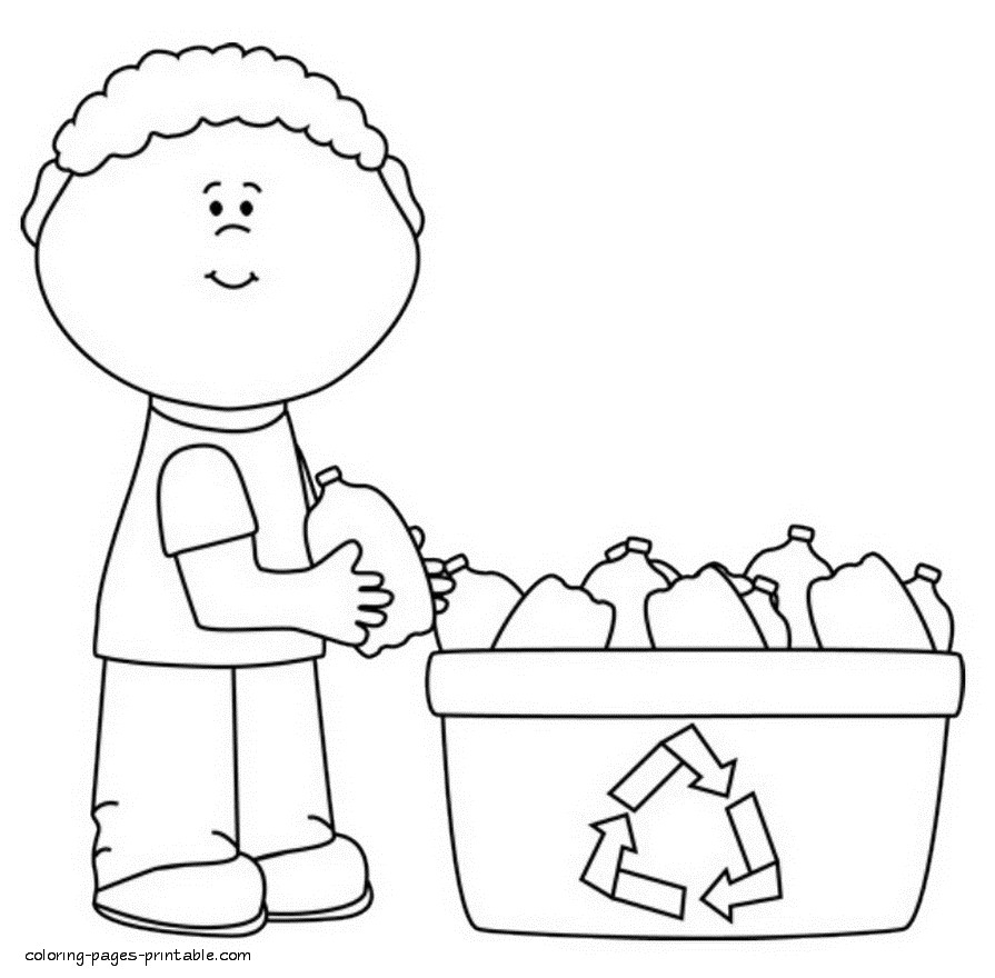 Recycle Coloring Pages
 Coloring Pages Plastic Bottles