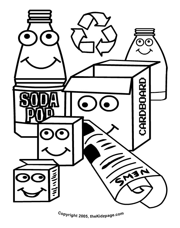 Recycle Coloring Pages
 Recycling Coloring Pages For Kids Coloring Home