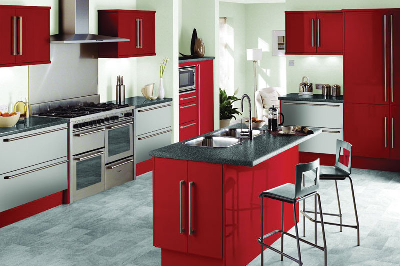 Best ideas about Red And Black Kitchen Decorating Ideas
. Save or Pin Kitchen Design with Red Black and White Concept Now.