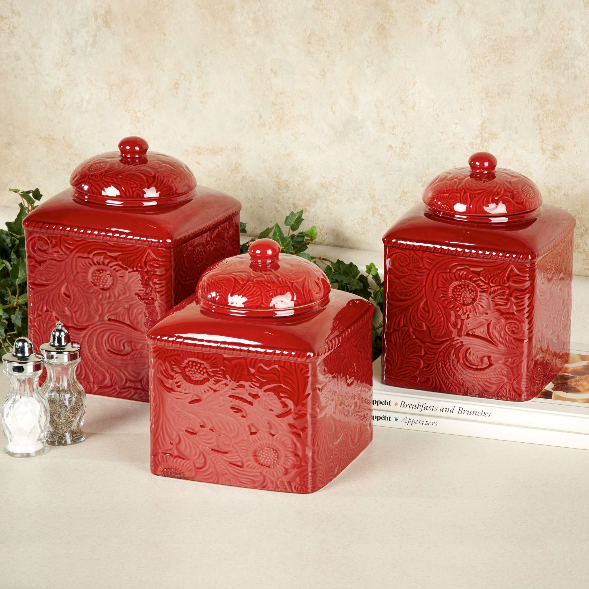 Best ideas about Red Kitchen Decor Sets
. Save or Pin Red Canisters Kitchen Decor Now.