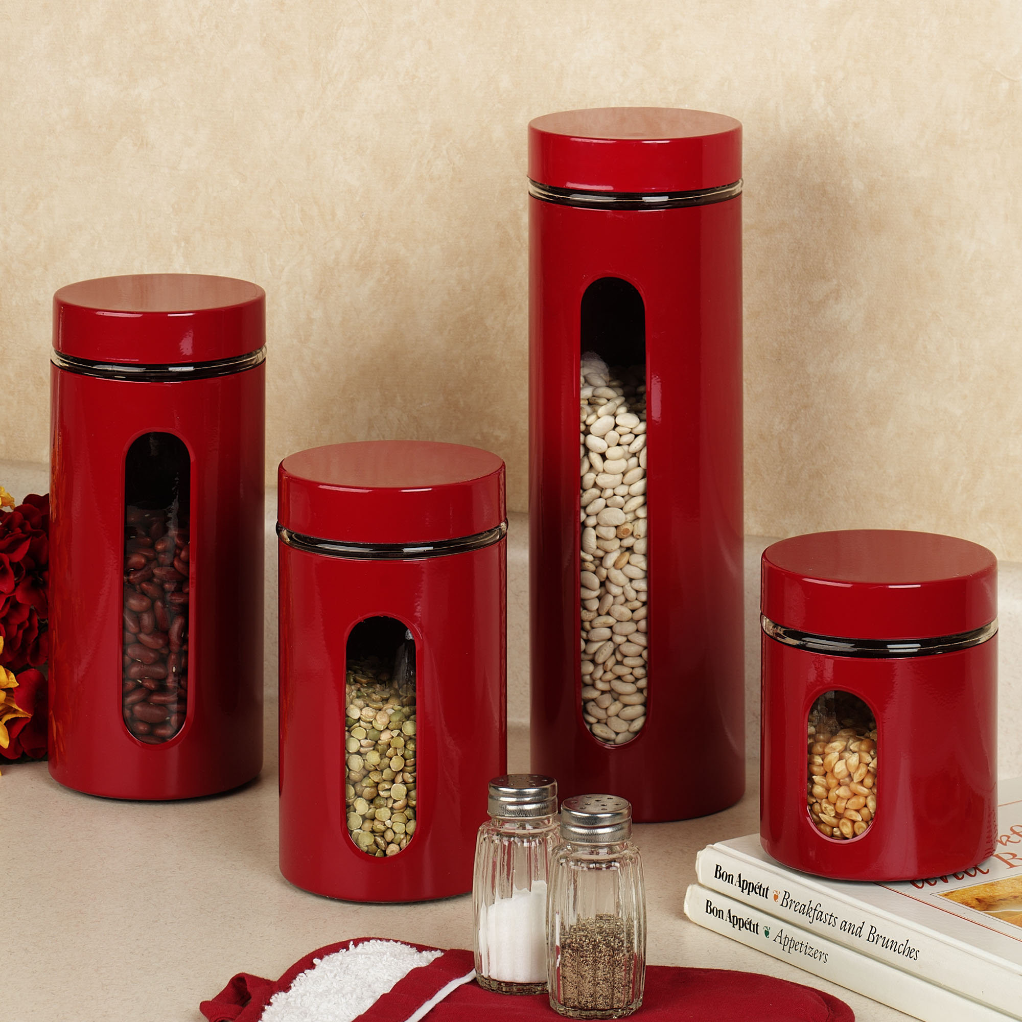 Best ideas about Red Kitchen Decor Sets
. Save or Pin Kitchen Canister Sets in Red Color Now.