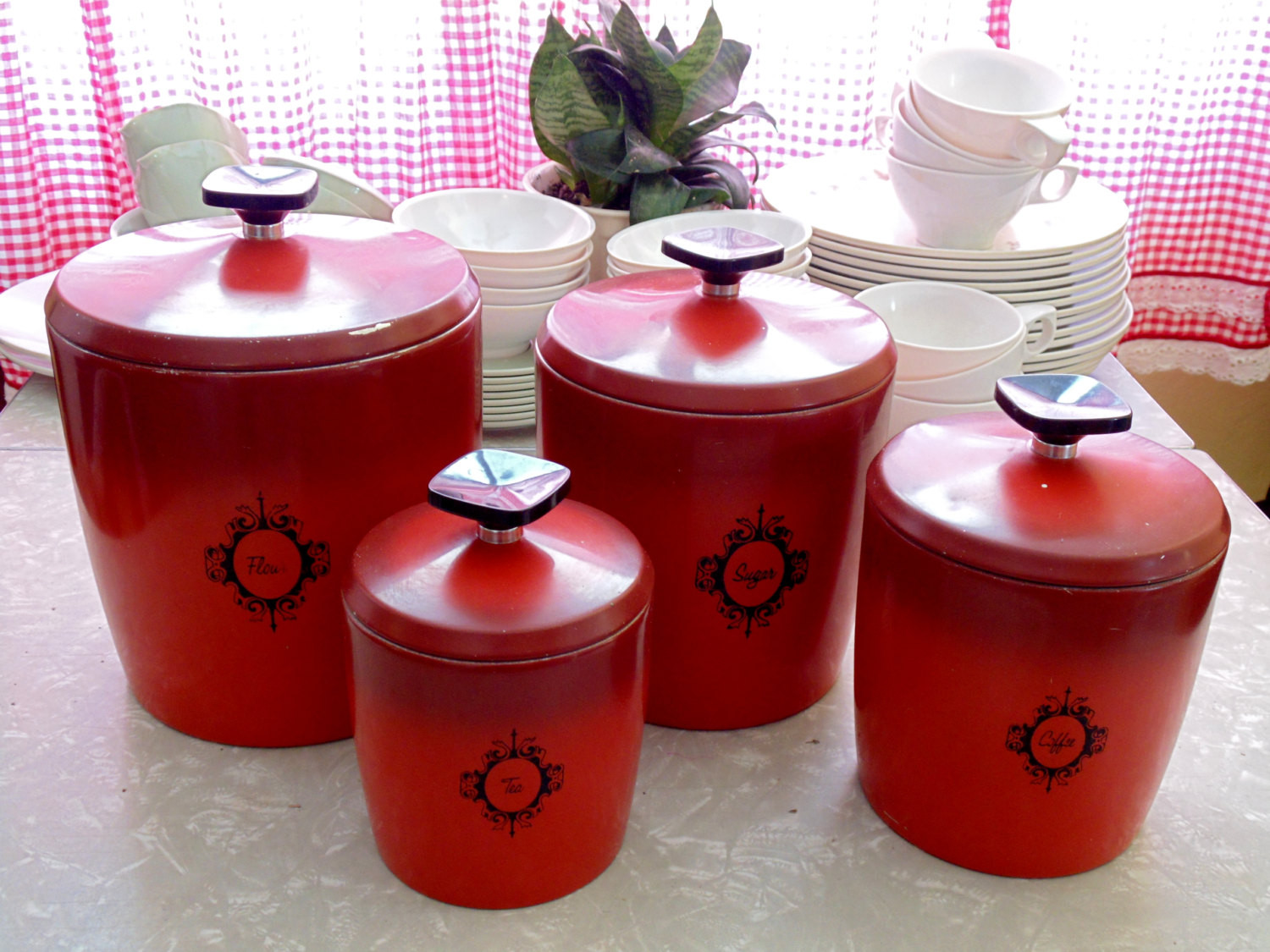 Best ideas about Red Kitchen Decor Sets
. Save or Pin Red Kitchen Canister Set — The New Way Home Decor Red Now.