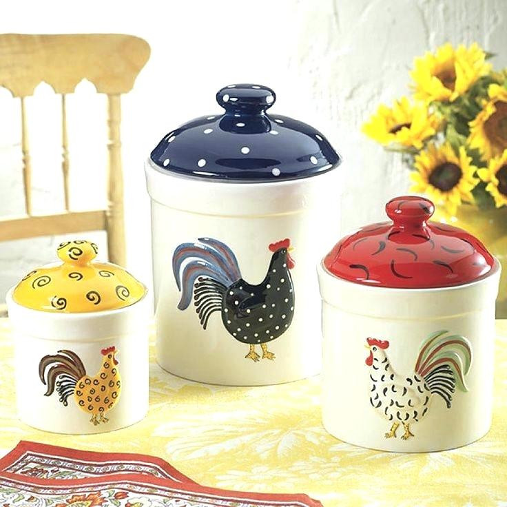 Best ideas about Red Kitchen Decor Sets
. Save or Pin Rooster Canister Sets 4 Set Ceramic – VinnyMo Now.